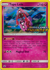 Tapu Lele SM152 Wave Holo STAFF Promo - SM8 Lost Thunder Prerelease